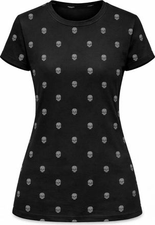 John Richmond T-shirt met iconisch motief herhaald - Dames - T-shirts - Zwart - XS - Tops