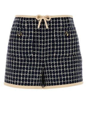 Valentino Garavani Embroidered Tweed Shorts