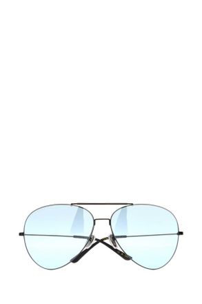 Gucci Mens Black Metal Pilot Sunglasses Blackblacklightblu Exterior: Occhiali Da Sole