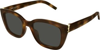 Saint Laurent SL M176 Zonnebril - Dames - Zonnebrillen - Bruin - 53 MM - Accessoires