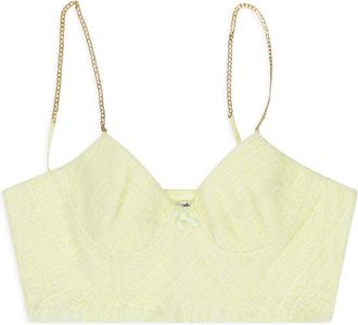 Alexander Wang GREEN/NEON WITH CHAIN STRAPS BRA