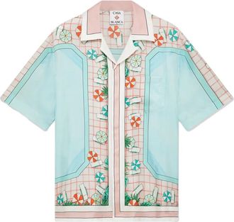 Casablanca Camicia con stampa - Blu