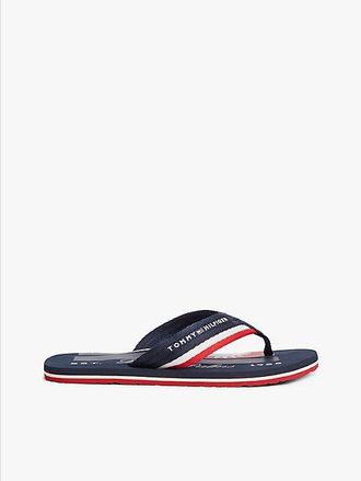 Tommy Hilfiger Stripe Webbing Strap Flip-Flops