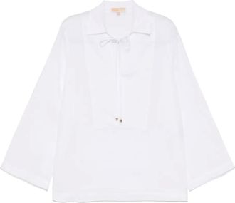 Michael Michael Kors Top a tunica con colletto - Bianco