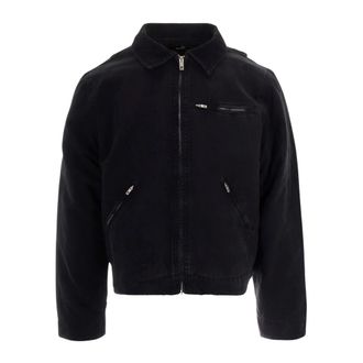 Represent Corduroy-kraag Denim Jacket - Heren - Spijkerjassen - Zwart - XL - Denim - Jassen