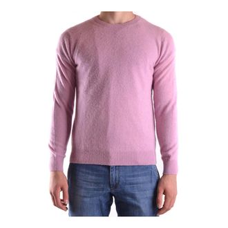 Altea Round-neck Knitwear, male, Pink, Size: XL Sweater