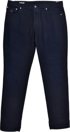 Brunello Cucinelli Dark Navy Traditional Fit Trousers, Brand Size 54 (US Size 38)