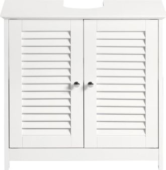 SoBuy Armario Para El Debajo Del Lavado,2 Puertas,blanco,l 60 X P 35 X H 58 Cm Blanco Frg237-w Sobuy Es