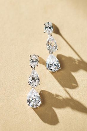 Nadri Chloe Crystal Pear Drop Earrings
