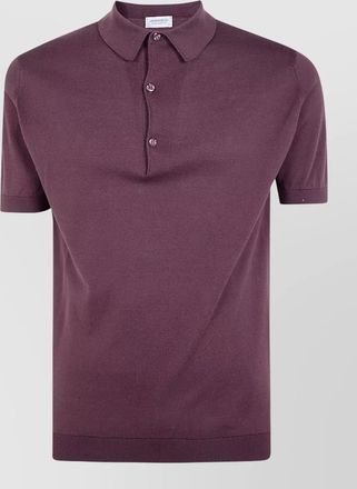 John Smedley adrian polo shirt short sleeves collar