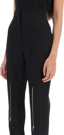 Alexander McQueen Alexander Mcqueen Womens Wool Pants - Black - Size EU 40 (Womens)