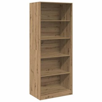 Berkfield Home Wardrobe Artisian Oak 80x50x200 cm Engineered Wood in Brown | Size: 80 x 50 x 200 cm