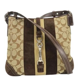 Coach Pre-owned Cross Body Bags, female, Brown, Size: ONE SIZE Pre-owned Signature Shoulder Bag
