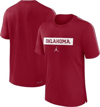 Jordan Brand Mens Jordan Brand Crimson Oklahoma Sooners 2024 Sideline Player Performance Tri-Blend T-Shirt at Nordstrom, Size Medium