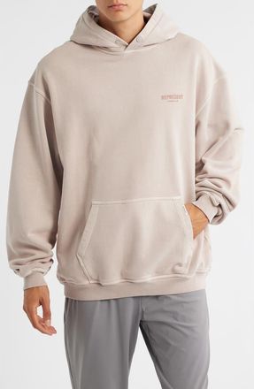 Represent Owners Club Cotton Graphic Hoodie in Dusty Mauve at Nordstrom, Size Xx-Large