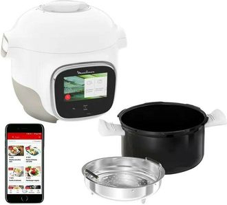 Moulinex Smart multicooker 3l 900w bianco/argento - ce922110 Moulinex