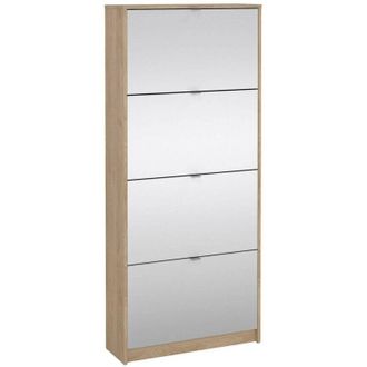 Dmora Dmora - Zapatero Aepytus, Zapatero, Armario De Entrada Multiusos, Zapatero, 70x24 H162 Cm, Roble