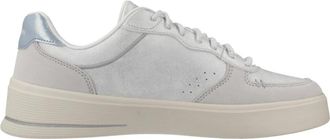 Skechers Glanzende Sneakers - Dames - Sneakers - Grijs - 37 EU - Leer - Schoenen