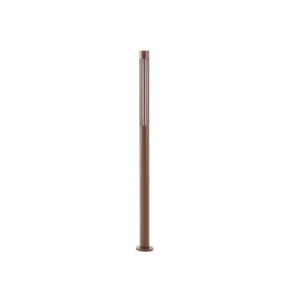 Lindby L&aacute;mpara led para exterior de aluminio marr&oacute;n