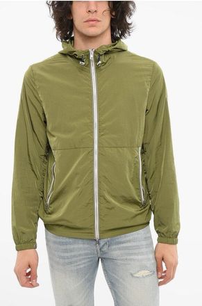 Woolrich Crinkle Windbreaker With Adjustable Hood size Xxl