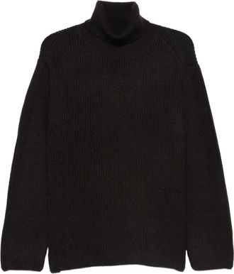 P.A.R.O.S.H. Maglione a coste a collo alto - Nero