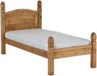 Seconique Seconique - Corona 3 Feet Bed Low Foot End - L206.5 x W101.5 x H117 cm - Distressed Waxed Pine