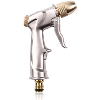 OEM Pistolet DArrosage - Aleaci&oacute;n De Zinc - Boquilla De Lat&oacute;n - 5 Modos De Chorro - Para Jard&iacute;n Limpieza Coche Animales - 1 Unidad