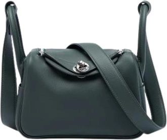Herm&egrave;s Borsa a tracolla Mini Lindy Pre-owned - - Pre-owned - Donna - Verde - ONE SIZE