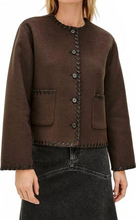 Rails Melanie Jacket In Dark Brown