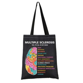 Generic PYOUL Multiple Sclerosis Awareness Gift MS Support Tote Bag MS Patient Handbag MS Survivor Gift MS Awareness Merch (MS Support Tote)