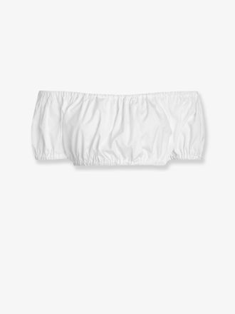 Dolce & Gabbana Top Cropped in popeline di cotone - DOLCE & GABBANA - gender_Woman