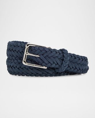 Polo Ralph Lauren Men & apos;s Topstitched Western Leather Belt, 32mm