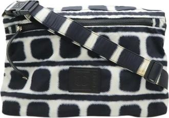 Chanel Pre-owned Cross Body Bags, female, Multicolor, Size: ONE SIZE Pre-owned Sports Line Nylon Leather 2way Shoulder Bag