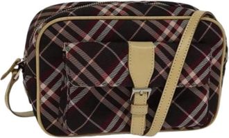 Burberry Pre-owned Cross Body Bags, female, Multicolor, Size: ONE SIZE Pre-owned Canvas Shoulder Bag
