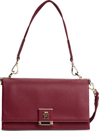 Tommy Hilfiger Borsa a tracolla con trama martellata - Rosso