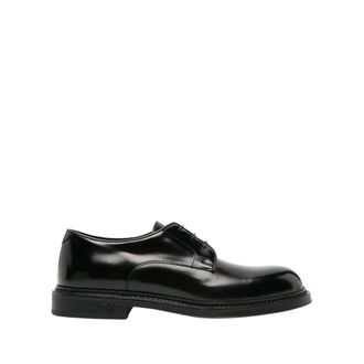 Emporio Armani Zapatos Derby Esenciales en Piel Cepillada - Shoes - Hombre - Negro - 44 EU