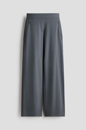 H&M Weite Hose mit Four-way-Stretch - Grau