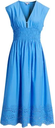 Rails Roxanne Eyelet Embroidered Cotton Midi Dress in Harbor Blue at Nordstrom, Size Xx-Small