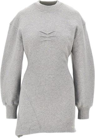The Attico M&egrave;lange cotton mini dress Woman 40