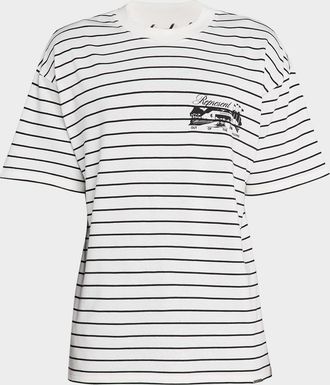 Represent Mens Raceway Stripe Graphic T-Shirt