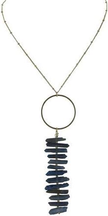 Olivia Welles Pendant Stone Necklace in Blue at Nordstrom Rack