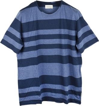 Oliver Spencer Navy Striped Top Size XL