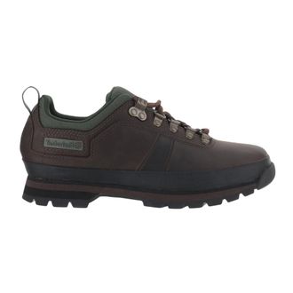Timberland Euro Hiker Low Leren en Mesh Sneakers - Heren - Sport - Bruin - Maat: 43 EU Zijde