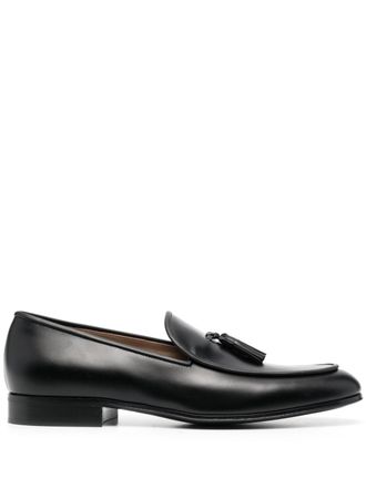 Gianvito Rossi tassel-detail leather loafers - Black