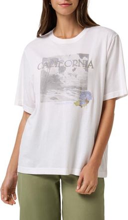 Travis Mathew California Boyfriend Graphic T-Shirt in Bright White at Nordstrom, Size X-Large