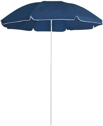 vidaXL Outdoor Parasol with Steel Pole Blue 70.9