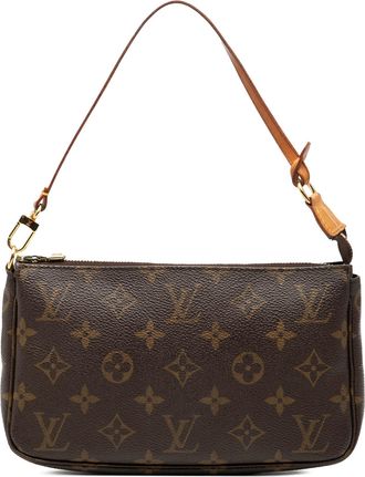 Louis Vuitton Pre-owned Womens Monogram Pochette Accessoires - Brown Textile - One Size