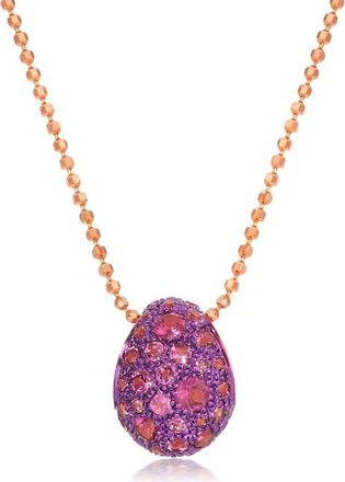 Graziela Rhodolite Bahia Pendant & Necklace in Purple at Nordstrom