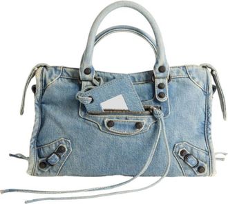 Balenciaga Blue Le City Small Satchel