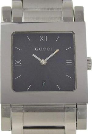 Gucci Pre-owned Watches, female, Black, Size: ONE SIZE Pre-owned Stainless Steel Watch